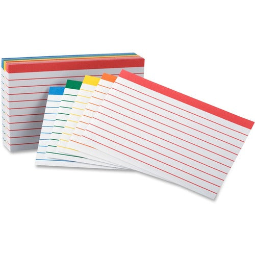 Oxford OXF04753 Color Coded Bar Ruling Index Cards