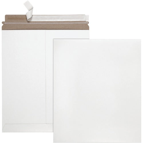 Quality Park QUA64007 Redi-Strip Photo/Document Mailer - Board - 6" Width X 8" Length - Self-Sealing - Fiberboard - 25 / Box - White