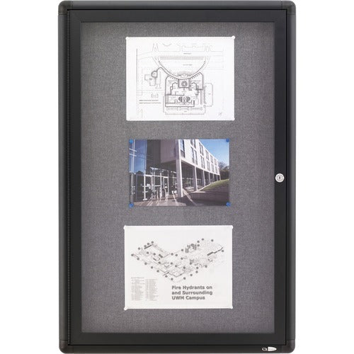 Quartet QRT2363L Enclosed Bulletin Board