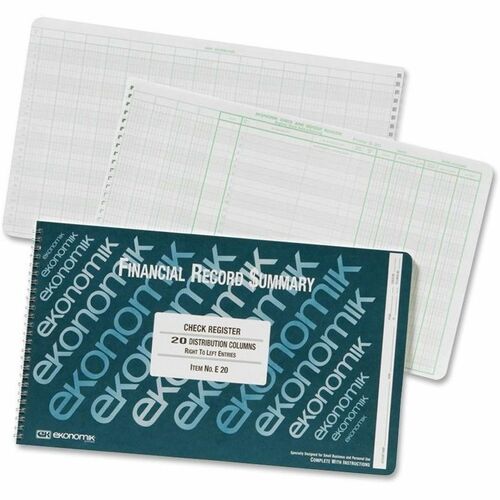 Ekonomik EKOE20 Financial Record Summary Check Register