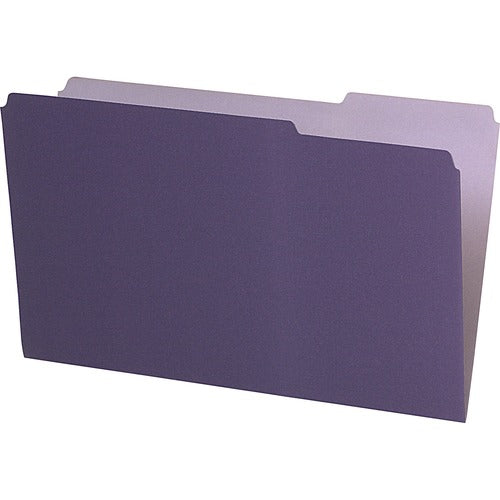 Pendaflex PFX435013VIO 1/3 Tab Cut Legal Recycled Top Tab File Folder