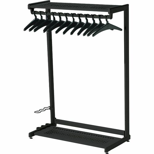 Quartet QRT20224 Two-Shelf Garment Rack - Freestanding - 12 Hangers Included