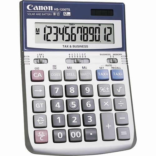 Canon CNMHS1200TS HS-1200TS 12-Digit Angled Display Calculator