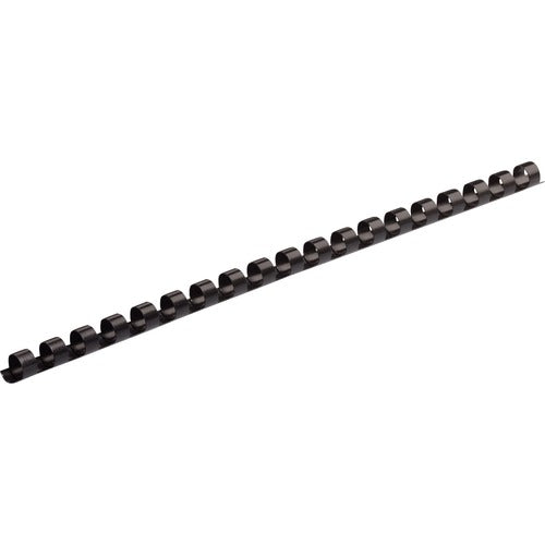 Fellowes FEL52366 Plastic Combs - Round Back, 1/4", 20 Sheets, Black, 100 Pk - 0.3" Height X 10.8" Width X 0.3" Depth - 20 X Sheet Capacity - For Letter 8.50" X 11" Sheet - Round - Black - Plastic - 100 / Pack