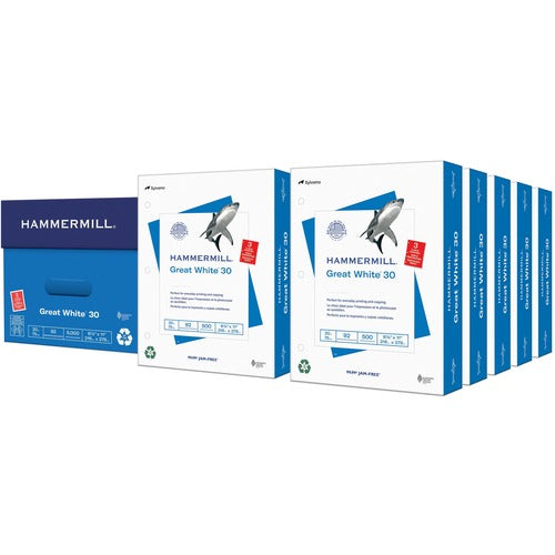 Hammermill HAM86702 Great White 3HP Recycled Copy Paper - White