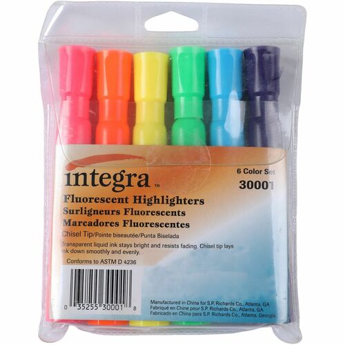 Integra ITA30001 Chisel Desk Liquid Highlighters