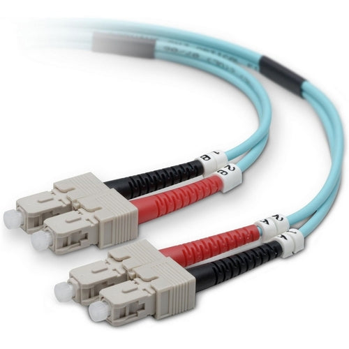 Belkin BLKF2F4027705MG Fiber Patch Cable 10 Gig Aqua 50/125 SC/SC 5 Meter
