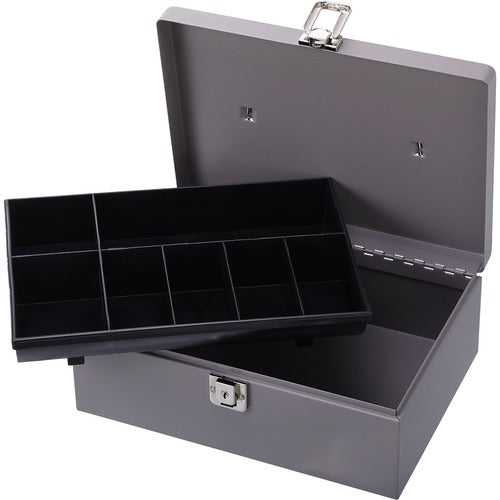 Sparco SPR15501 All-Steel Cash Box with Latch Lock