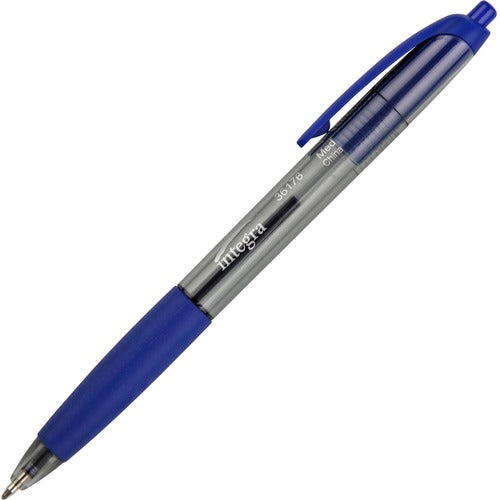 Integra ITA36176 Rubber Grip Retractable Pens