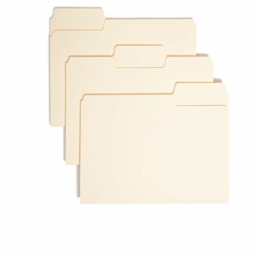 Smead SMD10301 SuperTab 1/3 Tab Cut Letter Recycled Top Tab File Folder