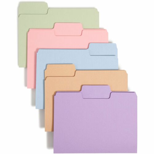Smead SMD11961 SuperTab 1/3 Tab Cut Letter Recycled Top Tab File Folder