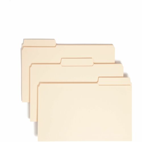 Smead SMD15395 SuperTab 1/3 Tab Cut Legal Recycled Top Tab File Folder