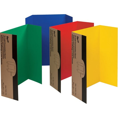 Pacon PAC37654 Spotlight White Headers Corrugated Presentation Board - 36" Height X 48" Width - Assorted Surface - 4 / Carton
