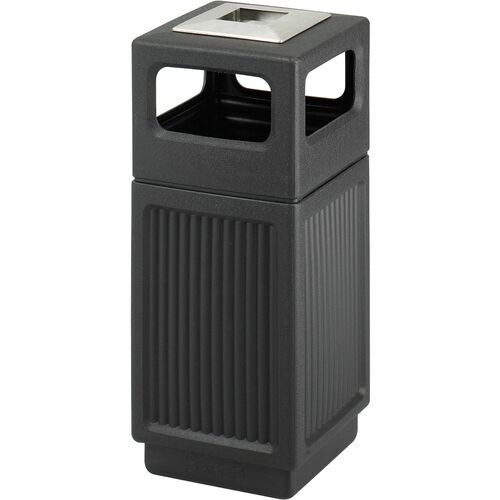 Safco SAF9474BL Recessed Panels Waste Receptacle