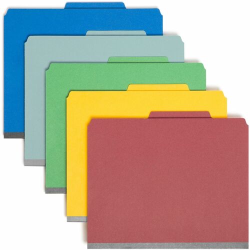 Smead SMD14025 SafeSHIELD 2/5 Tab Cut Letter Recycled Classification Folder