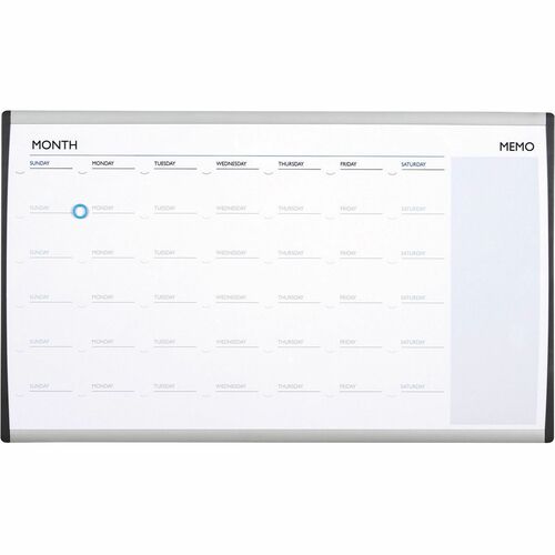 Quartet QRTARCCP3018 Arc Cubicle Whiteboard Calendar
