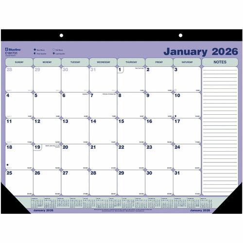 Blueline REDC181731 Monthly Desk Pad, January to December, English (C181731)