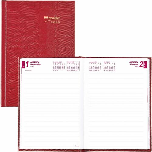 Brownline REDCB389RED Daily Planner