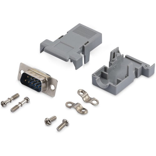 StarTech.com STCC9PSM Assembled DB9 Male Solder D-SUB Connector with Plastic Backshell