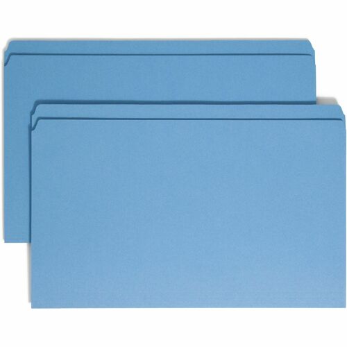 Smead SMD17010 Colored Straight Tab Cut Legal Recycled Top Tab File Folder