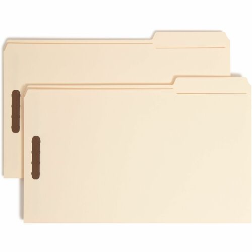 Smead SMD19538 1/3 Tab Cut Legal Recycled Fastener Folder