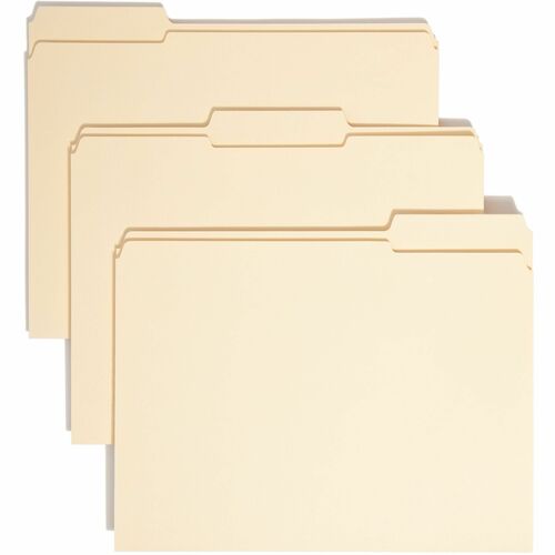 Smead SMD10347 1/3 Tab Cut Letter Recycled Top Tab File Folder