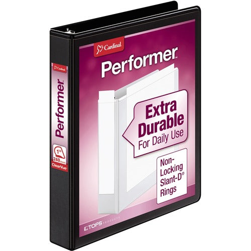 Cardinal® CRD17201 Performer ClearVue Slant-D Ring Binder