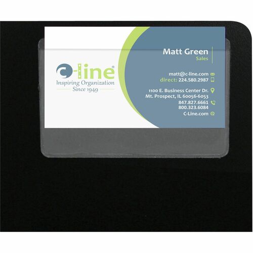 C-Line CLI70257 Self-adhesive Business Card Holders