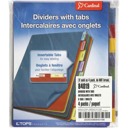Cardinal® CRD84019 Extra-tough Poly Dividers