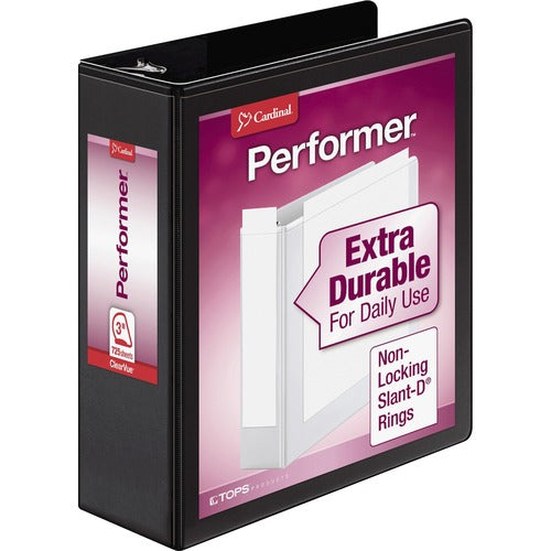 Cardinal® CRD17601 Performer ClearVue Slant-D Ring Binder