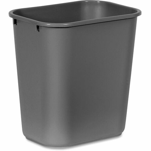 Rubbermaid Commercial RCP295600GY 28 QT Medium Deskside Wastebasket