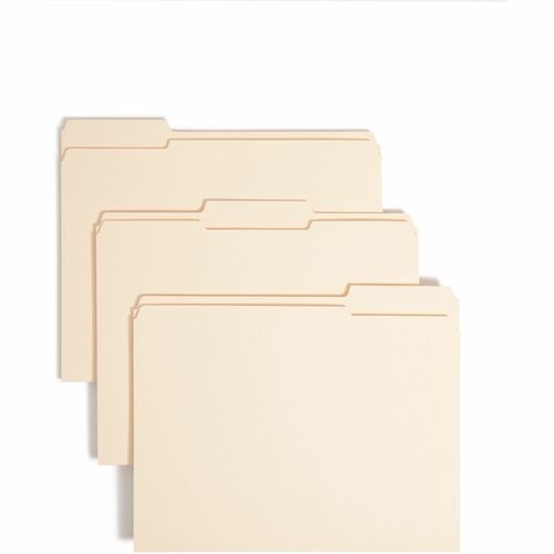 Smead SMD10434 1/3 Tab Cut Letter Recycled Top Tab File Folder