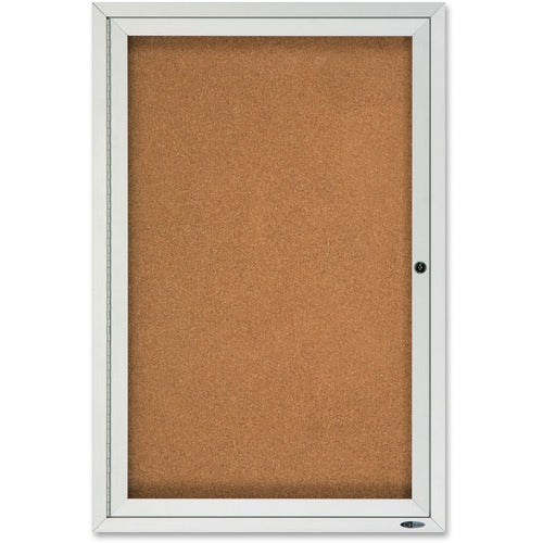 Quartet QRT2121 Enclosed Cork Bulletin Board for Outdoor Use