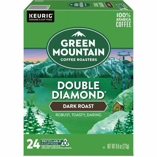 Green Mountain Coffee GMT4066 K-Cup, Pod Double Diamond, Keurig Single-Serve K-Cup pods, Dark Roast Coffee, 24 Count