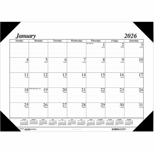 House of Doolittle HOD0124 Recycled Compact Size Economy Desk Pad