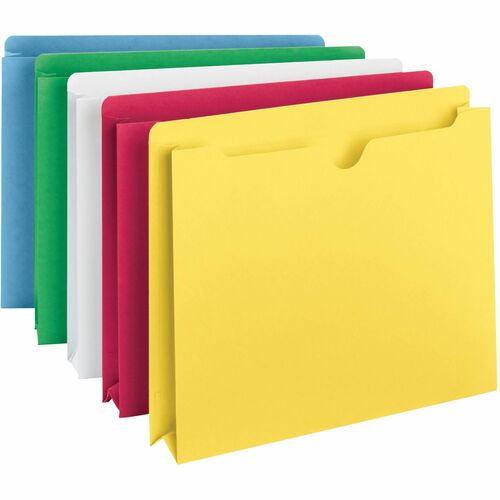 Smead SMD75688 Colored Straight Tab Cut Letter Recycled File Jacket