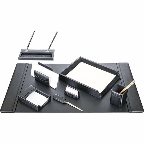 Dacasso DACD1012 Leather 8-Piece Desk Set