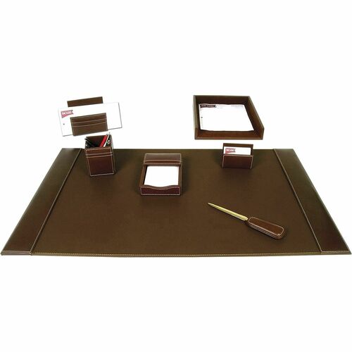 Dacasso DACD3204 Rustic Leather Desk Set