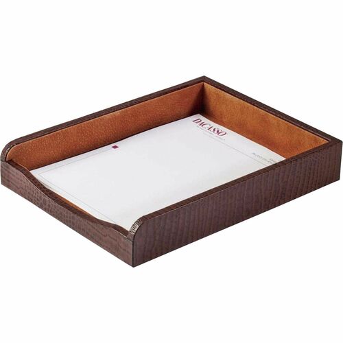 Dacasso DACA2001 Crocodile Embossed Single Letter Tray