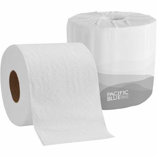 Pacific Blue Basic GPC1988001 Standard Roll Embossed Toilet Paper