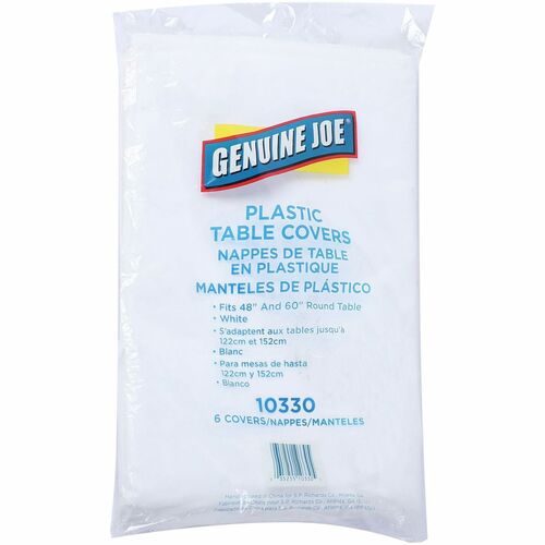 Genuine Joe GJO10330 Plastic Round Tablecovers