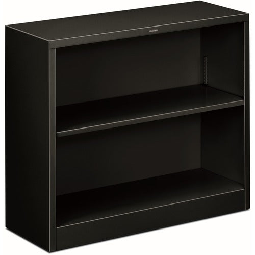 HON HONS30ABCP Brigade Steel Bookcase | 2 Shelves | 34-1/2"W | Black Finish