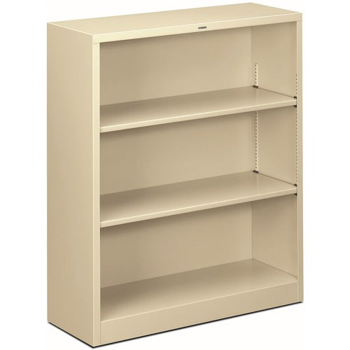 HON HONS42ABCL Brigade Steel Bookcase | 3 Shelves | 34-1/2"W | Putty Finish