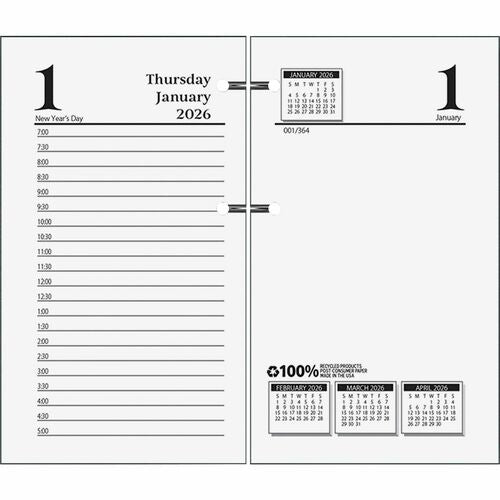 House of Doolittle HOD4717 No.17-Base Economy Calendar Refills