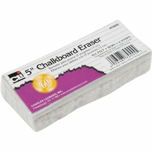 Charles Leonard LEO74555 5" Felt Chalkboard Eraser