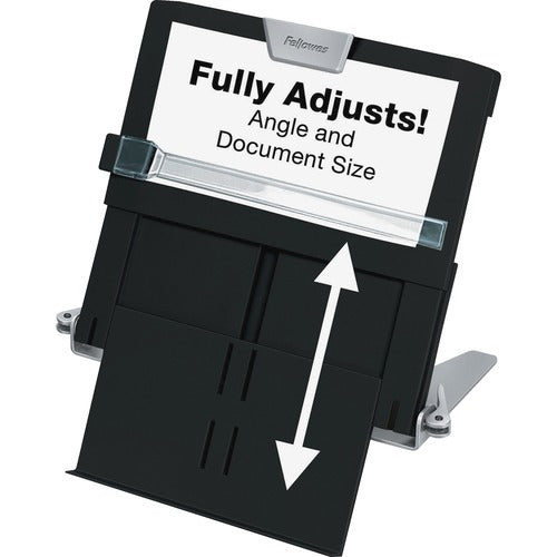 Fellowes FEL8039401 Professional Series In-Line Document Holder - Horizontal - 7.5" X 12" X 2.5" - 1 Each - Black