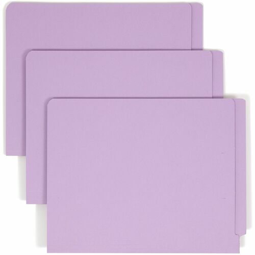 Smead SMD25540 Straight Tab Cut Letter Recycled Fastener Folder
