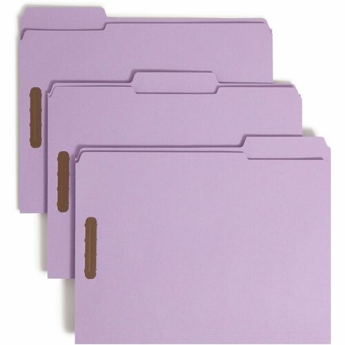 Smead SMD12440 1/3 Tab Cut Letter Recycled Fastener Folder