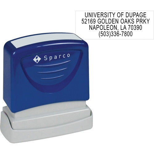 Sparco SPRCS60458 Return Address Stamp