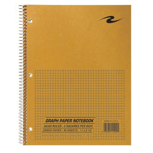 Roaring Spring ROA11209 5x5 Graph Ruled Spiral Lab Notebook